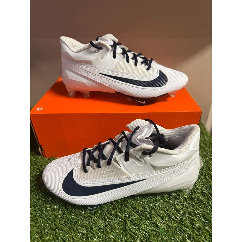 Size 10 Wide Nike Vapor Edge Elite 360 2 P White Navy Football Cleats FJ6125-103